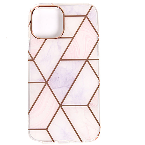 iPhone 14 Plus Electroplated Marble Line