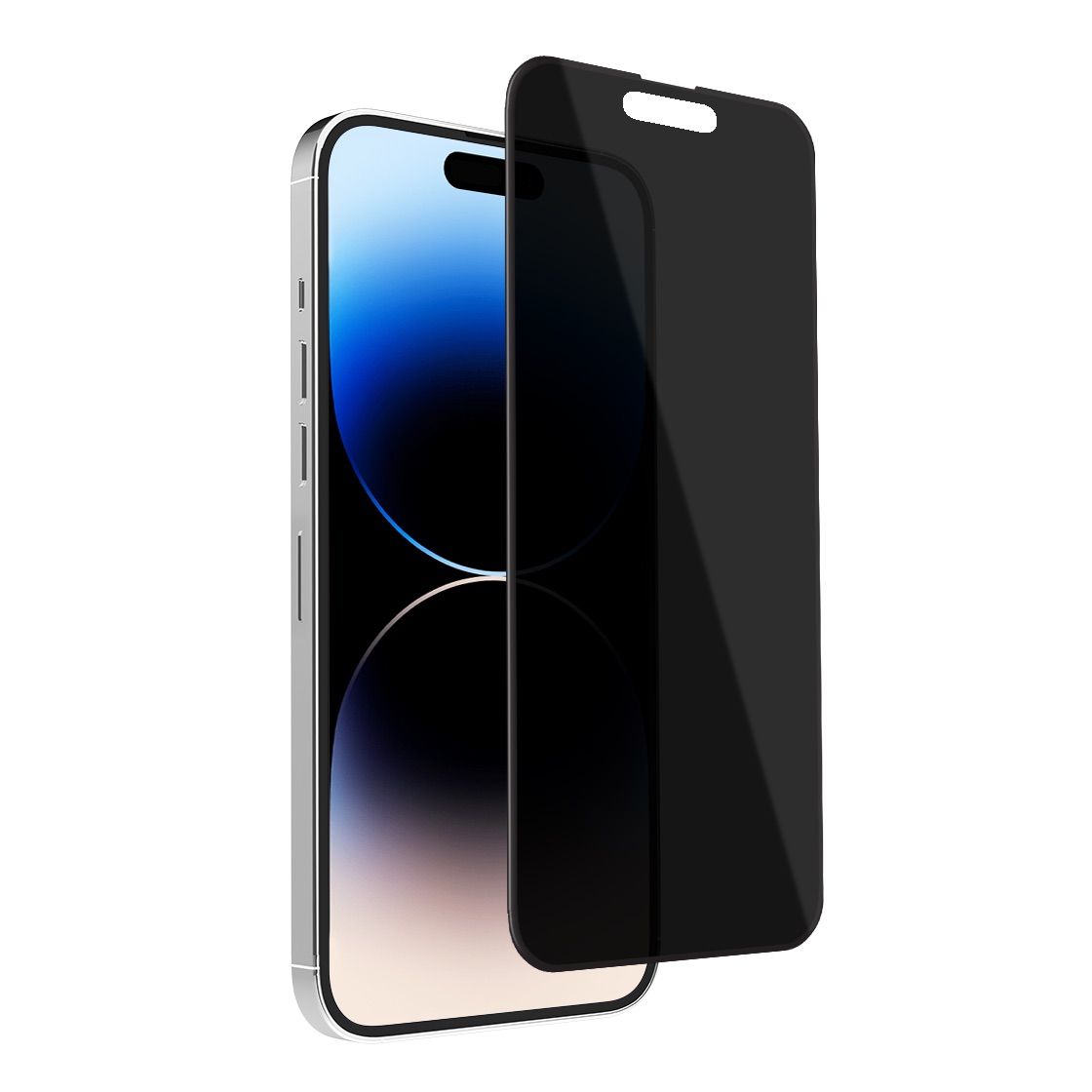 iPhone 15 Pro Privacy Tempered Glass Full Cover Black