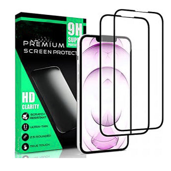 iPhone 15 Pro Max Tempered Glass Full Cover Black 25 Pack