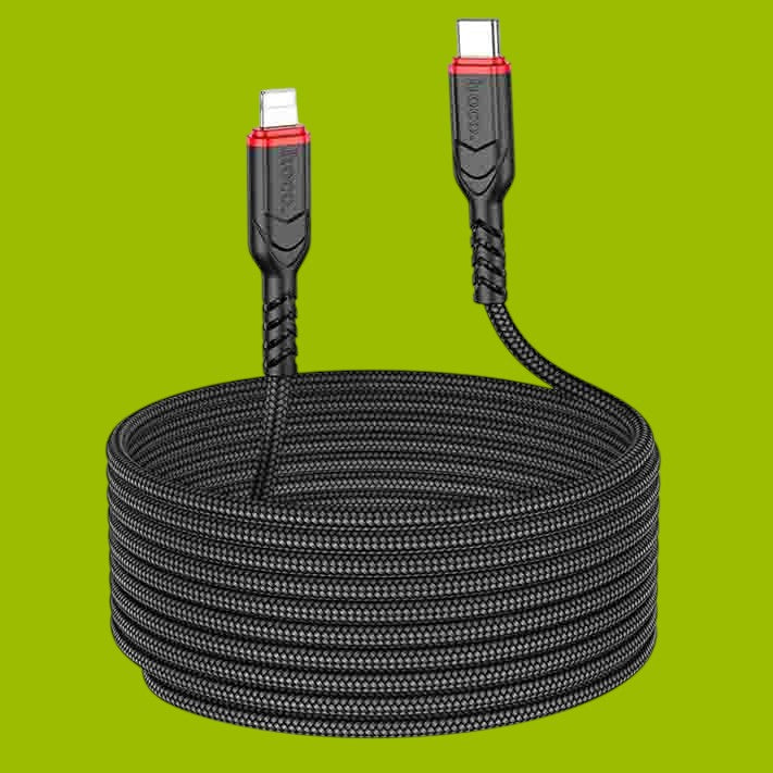 Data Cable Type C To Lighting Anti Bending Breaded PD-30W (L=3M) X59
