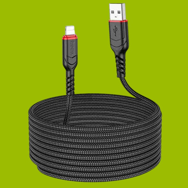 Data Cable USB To Lighting Anti Bending Breaded PD-20W (L=3M) X59
