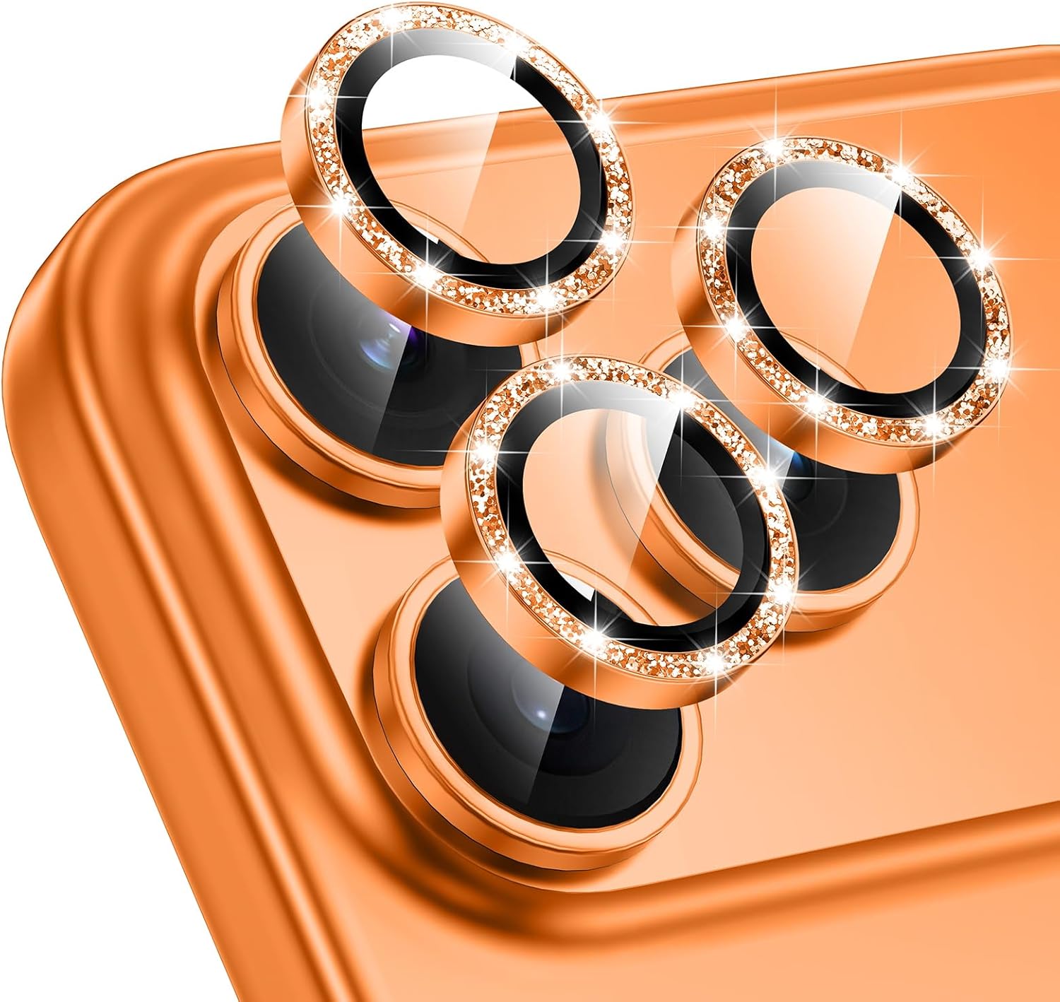 iPhone 17 Pro Cosmic Orange Camera Lens Protector Bling Kuzoom