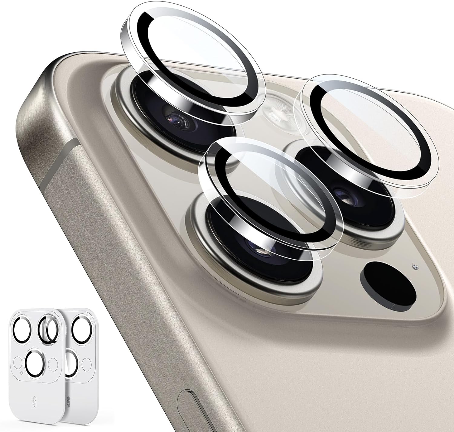 iPhone 16 Pro Max Camera Lens Protector Clear Ring