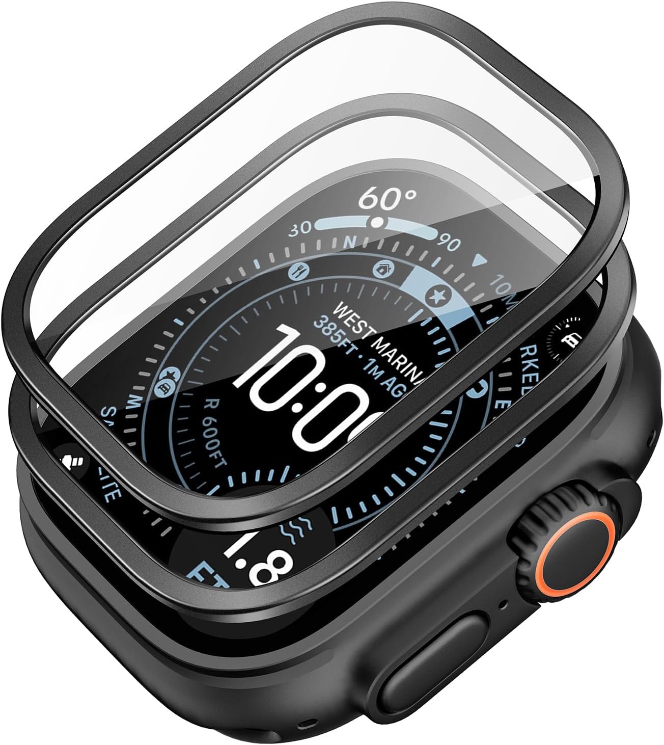 Apple Watch Ultra/Ultra2/Ultra3 49mm Tempered Glass Full Black