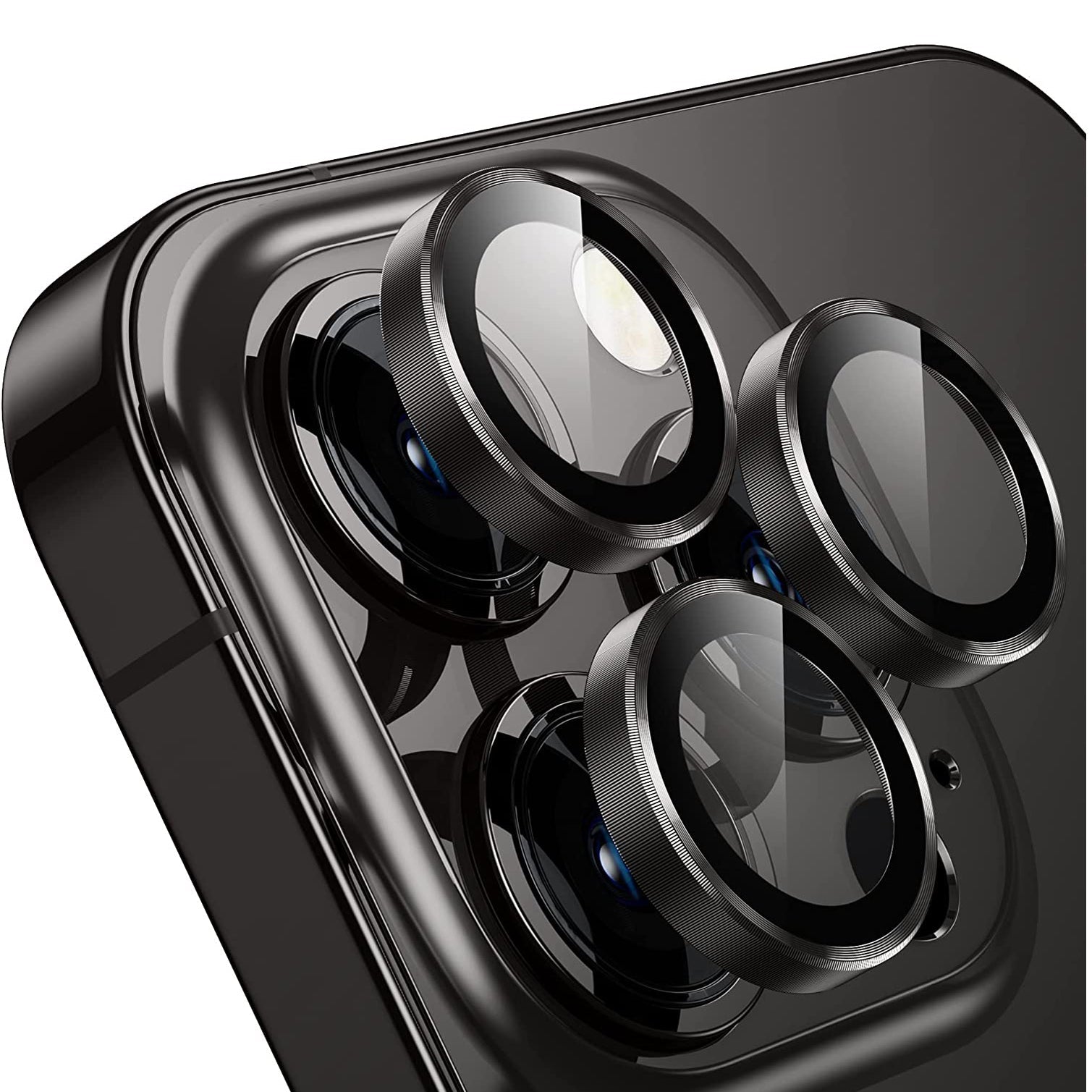 15 Pro Max Camera Lens Protector Black