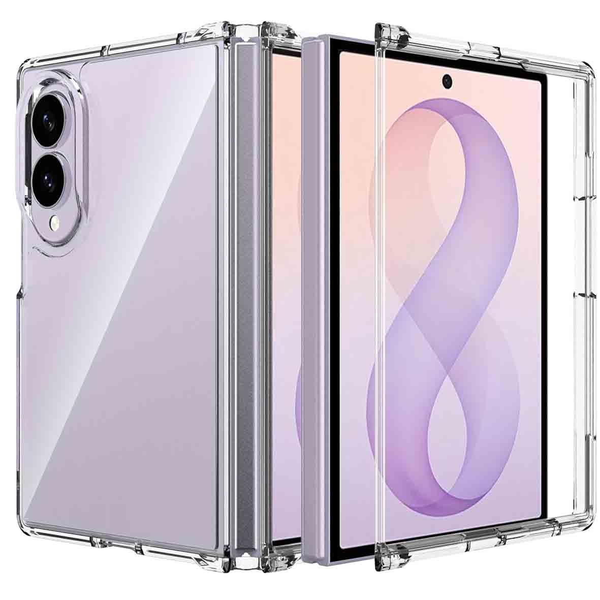 Samsung Fold 8 Clear Hybrid Case In Retail Pack