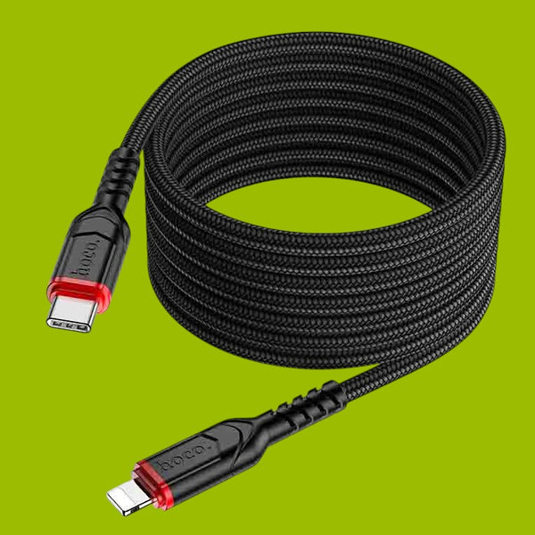 Data Cable Type C To Lighting Anti Bending Breaded PD-30W (L=3M) X59