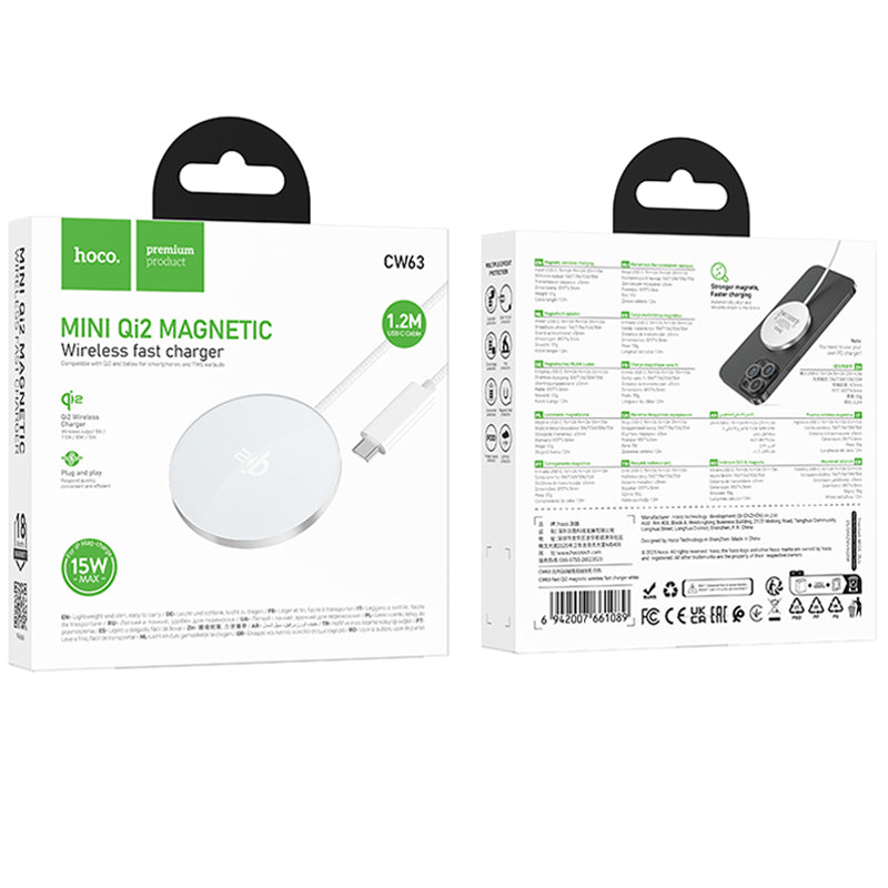 Magnetic Mini Qi2  Wireless Charger 15WATT CW63