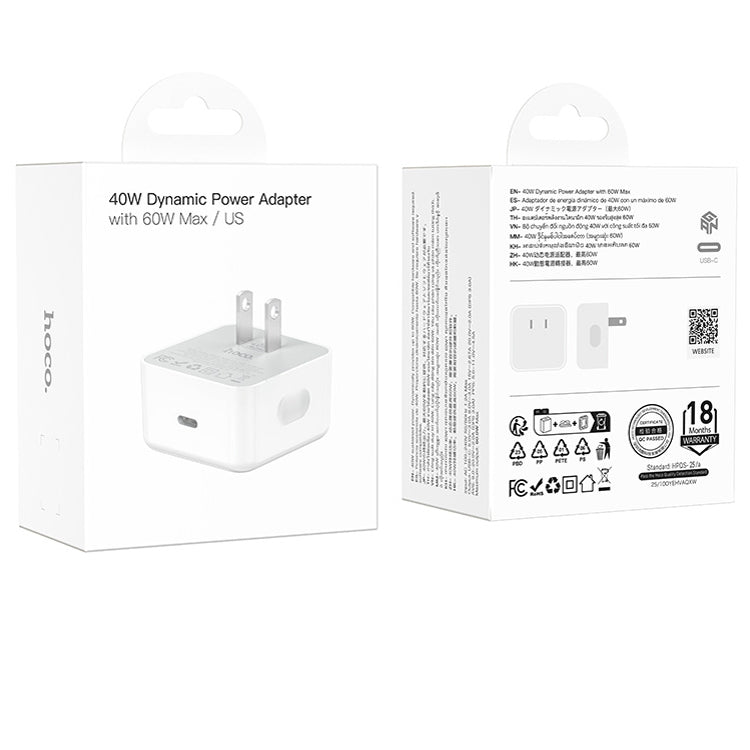 Wall Charger 60 WATT PD60W Type C Retail Pack C161