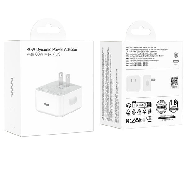 Wall Charger 60 WATT PD60W Type C Retail Pack C161
