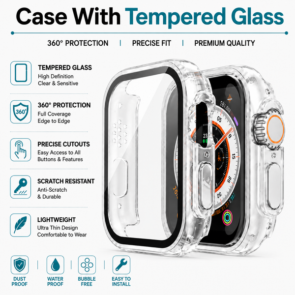 Case With Tempered glass Apple Watch Ultra/Ultra2/Ultra 3 49mm V