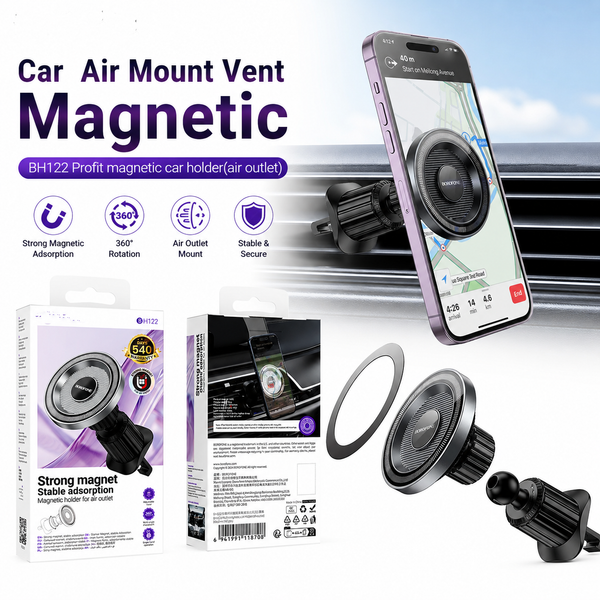 Car Mount Air Vent Magnetic Phone Holder BH122
