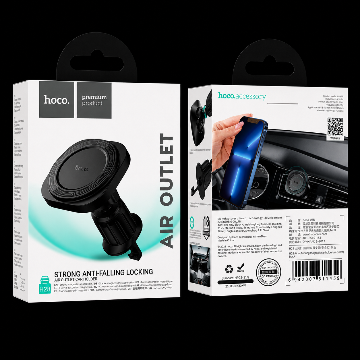 Car Mount Air Vent Magnetic Phone Holder H28 Hoco