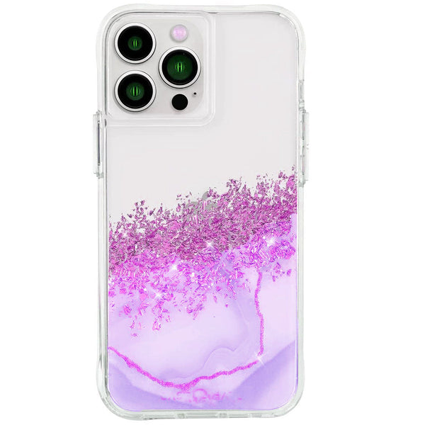 iPhone 15 Marble Glitter Case Retail Pack