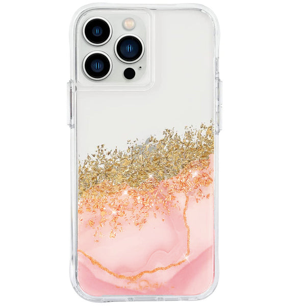 iPhone 15 Pro Max Marble Glitter Case Retail Pack