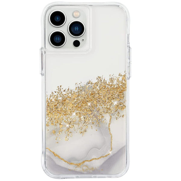 iPhone 15 Marble Glitter Case Retail Pack