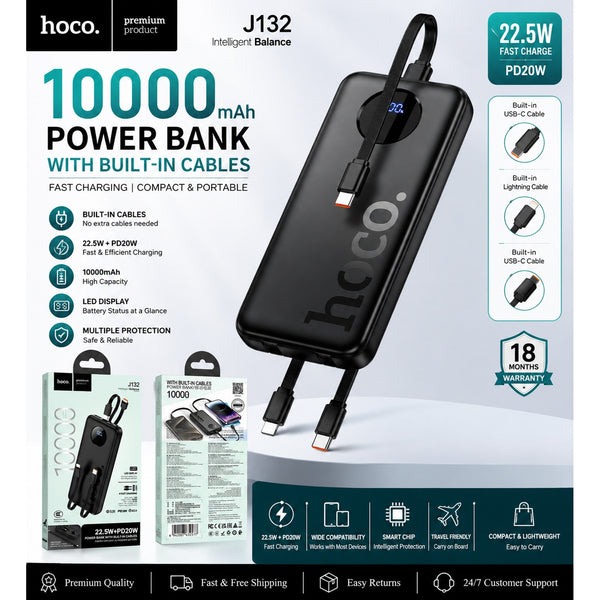 Power Bank 10000 mAh PD20W J132