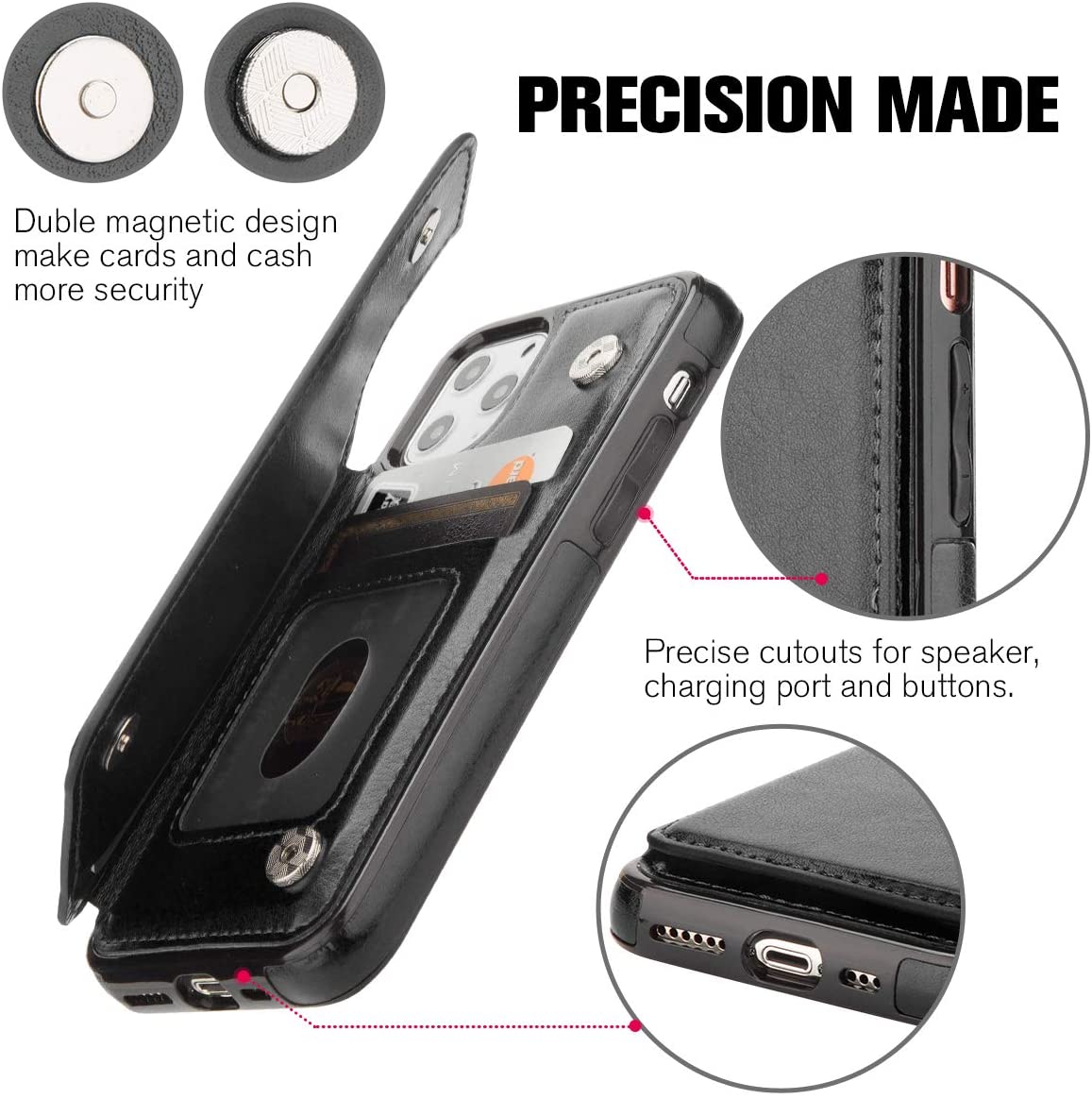 iPhone 14/13 Case Back Wallet