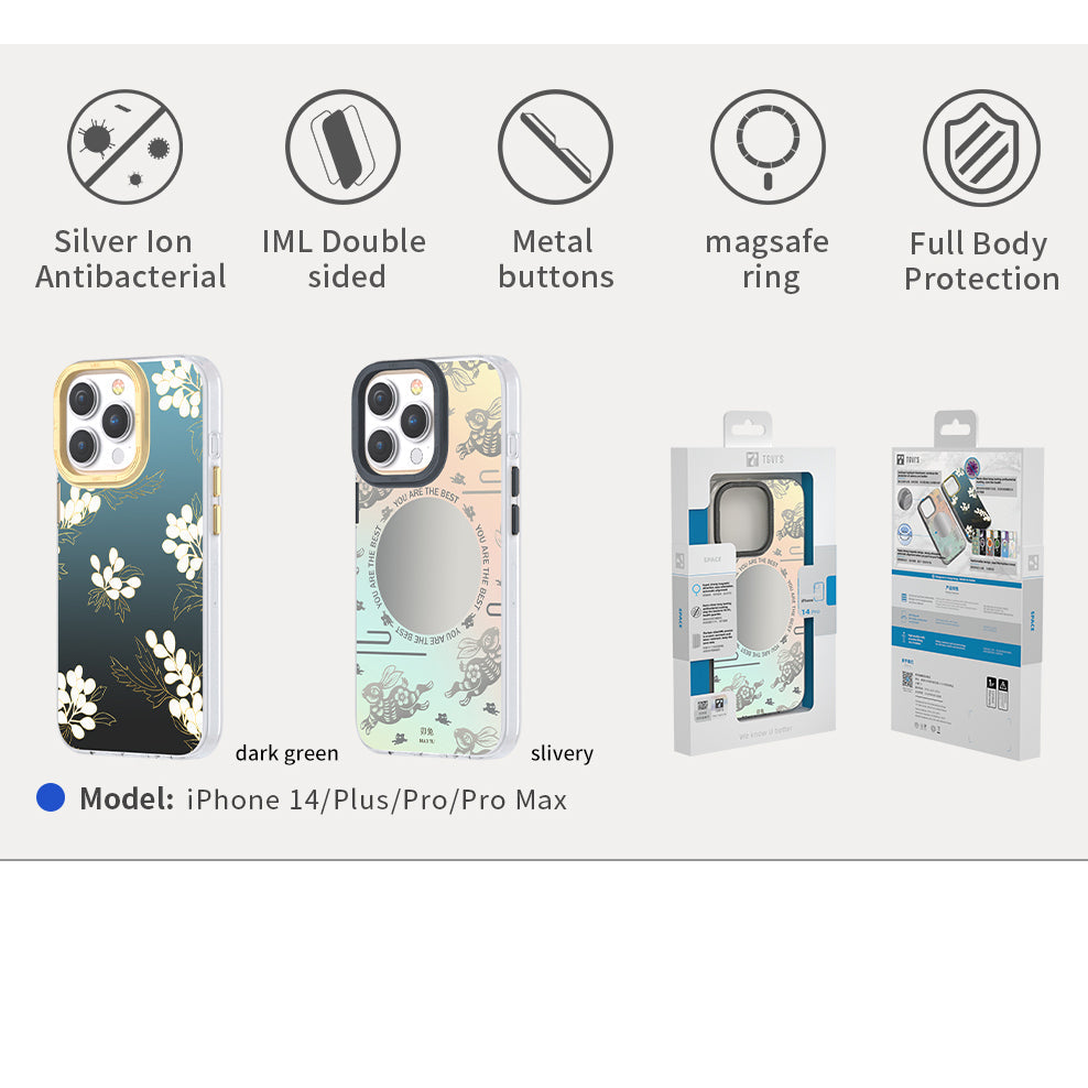 iPhone 14 Pro MagSafe Blue Flower Retail Pack