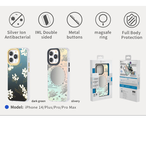 iPhone 14 Pro MagSafe Blue Flower Retail Pack