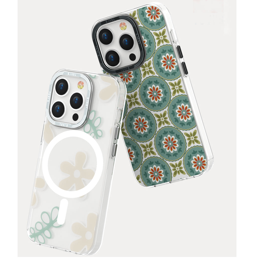 iPhone 14/13  MagSafe Green Flower Retail Pack