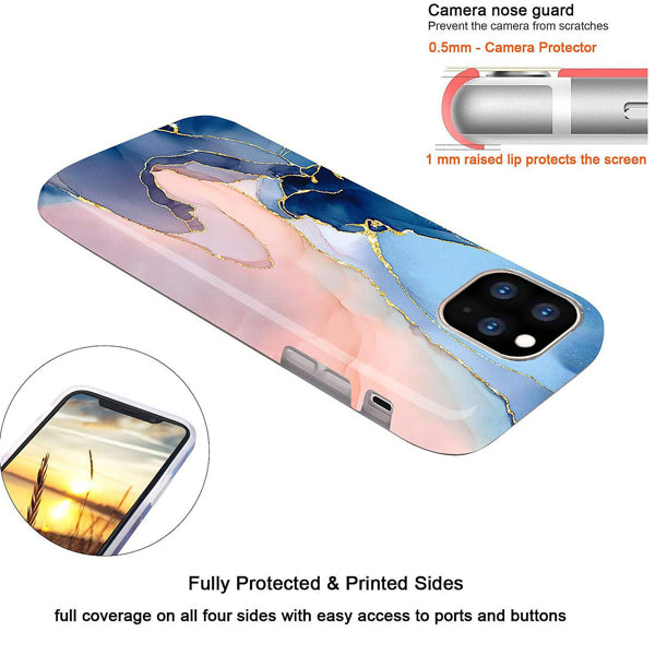 iPhone 11 ProMax Electroplated Marble Pattern