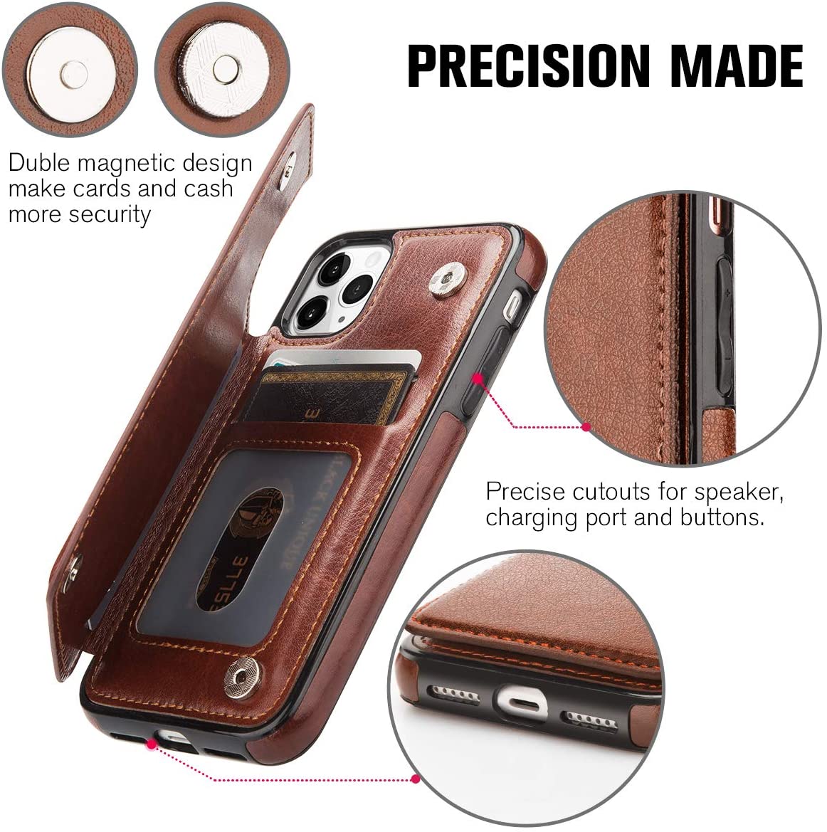 iPhone 11 ProMax Case Back Wallet