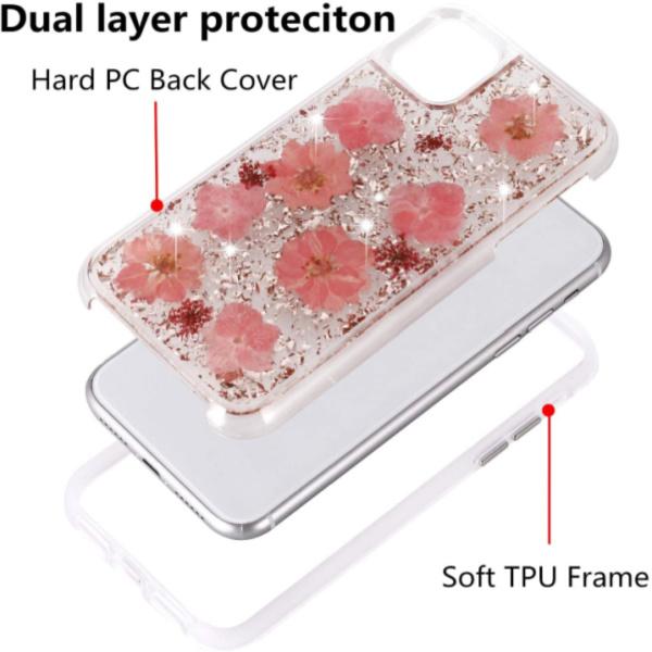 iPhone 11 ProMax real flower Case