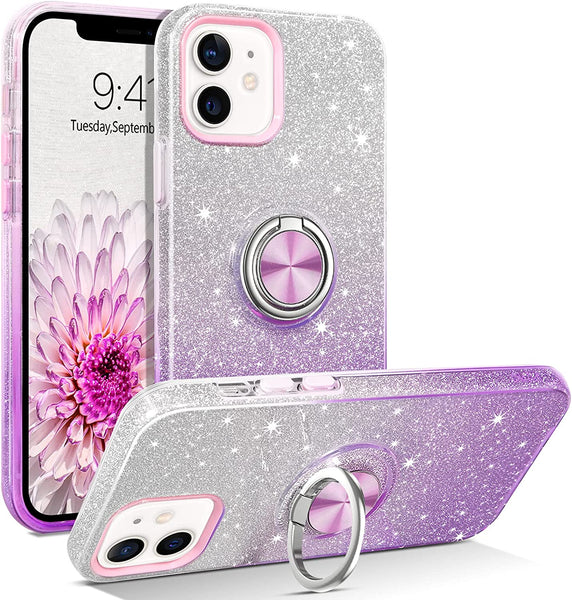 iPhone 14 Plus Glitter Sparkly Case with Ring Holder