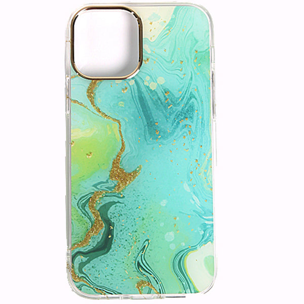 iPhone 12 Pro Max Electroplated Marble Pattern Case
