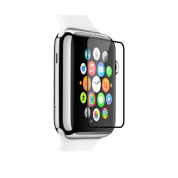 Apple Watch Series 3 42mm Tempered Glass Full Black – MobileWrap