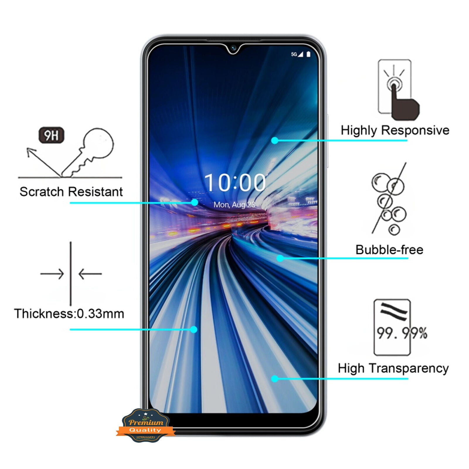 TCL 30 5G Tempered Glass